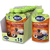 Los mejores  - Hero Baby Mi Merienda - Bolsita de Yogurín Griego con Zumos de Fruta y Cookies- Sin Azúcares Añadidos- para Bebés a…